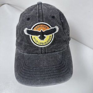 Life is Good Hat  Men Women Adult OS BlackDetailed Patch Wild Life Outdoors